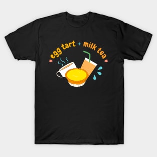 Hong Kong Egg Tart and Milk Tea T-Shirt